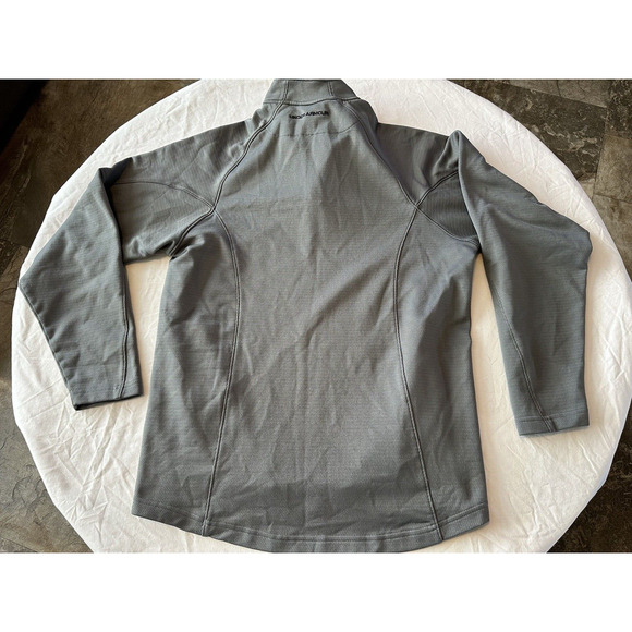 Under Armour Sweatshirt Mens Medium Grey Quarter Zip Mock Neck Golf Athletic - Picture 15 of 15